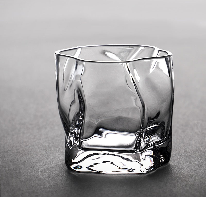 Forvrænget Tekstur Whisky Glas Sæt