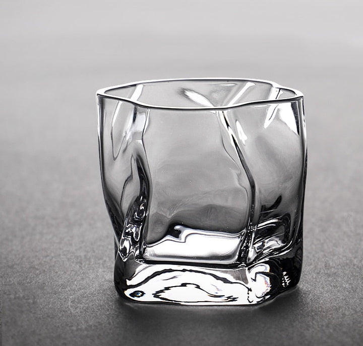 Forvrænget Tekstur Whisky Glas Sæt