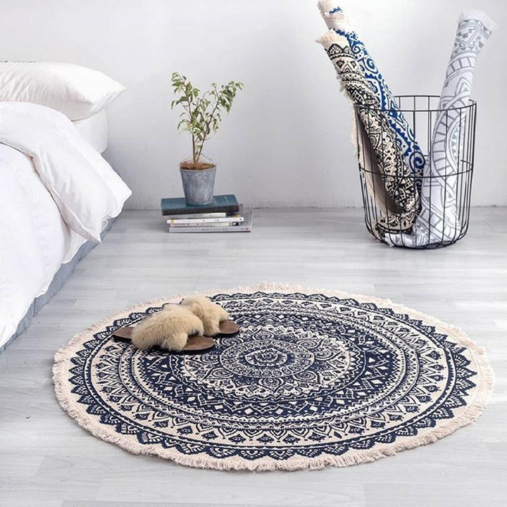 Marokkansk Boho tæppe med frynser