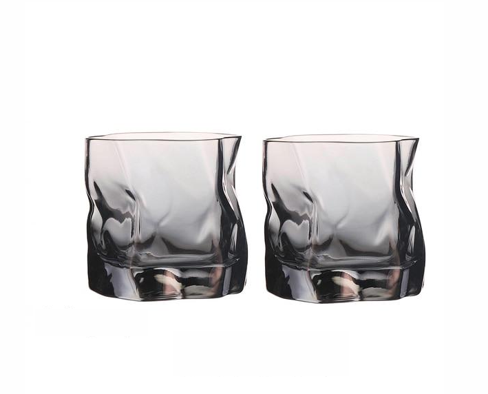 Forvrænget Tekstur Whisky Glas Sæt