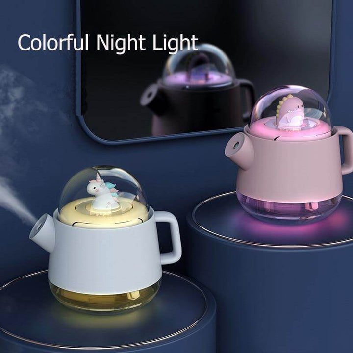 Teapot USB farverig luftfugter natlys