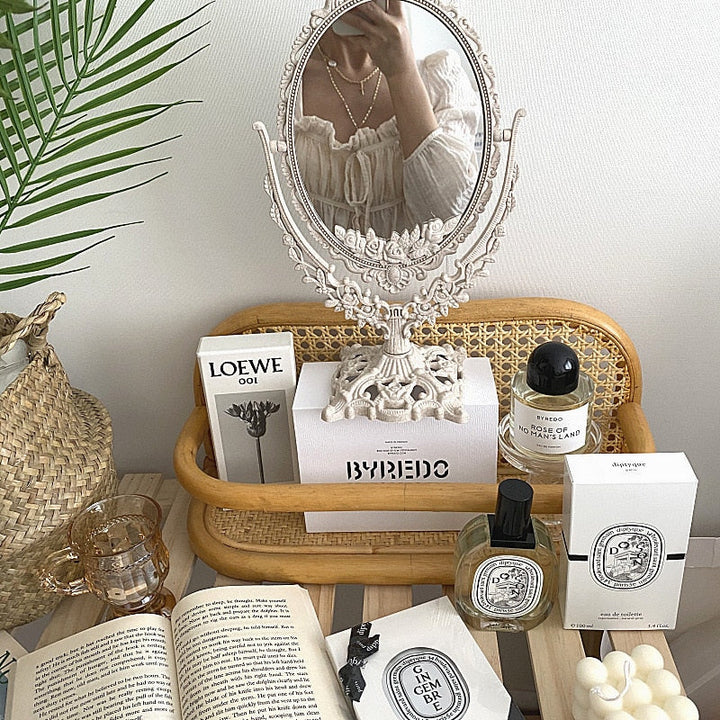 Nordisk Vintage Dekorativ Makeup Spejl |
