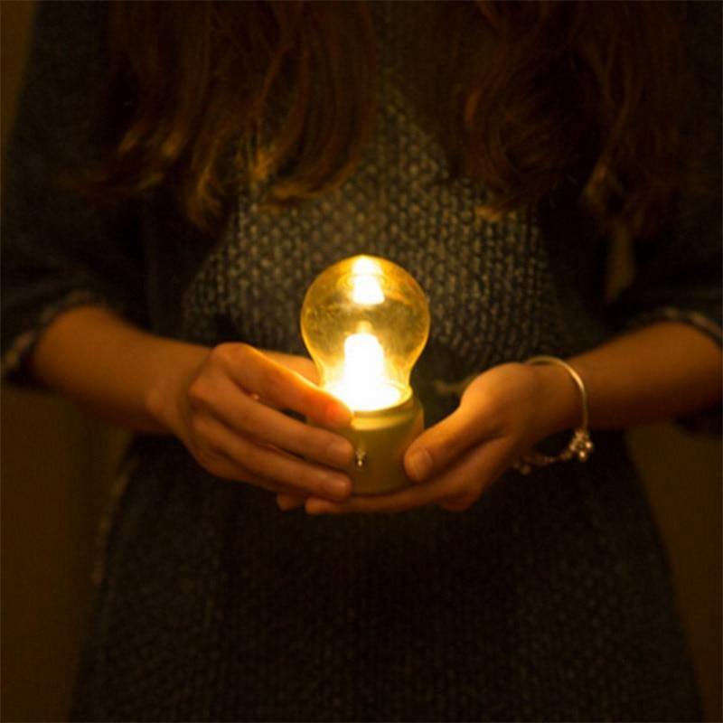 Vintage Lyspære Bordlampe