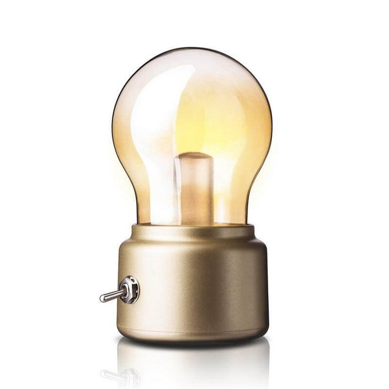 Vintage Lyspære Bordlampe