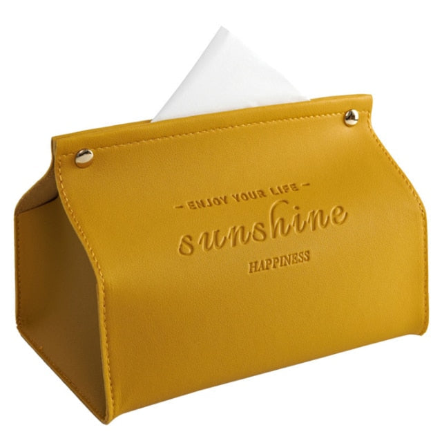 Logan Faux Læder Tissue Box
