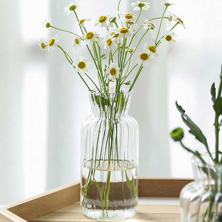 Petal-Struktureret-Glas Accenter &amp; Vaser