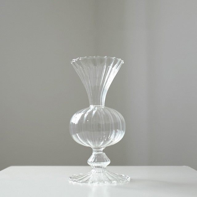 Petal-Struktureret-Glas Accenter &amp; Vaser