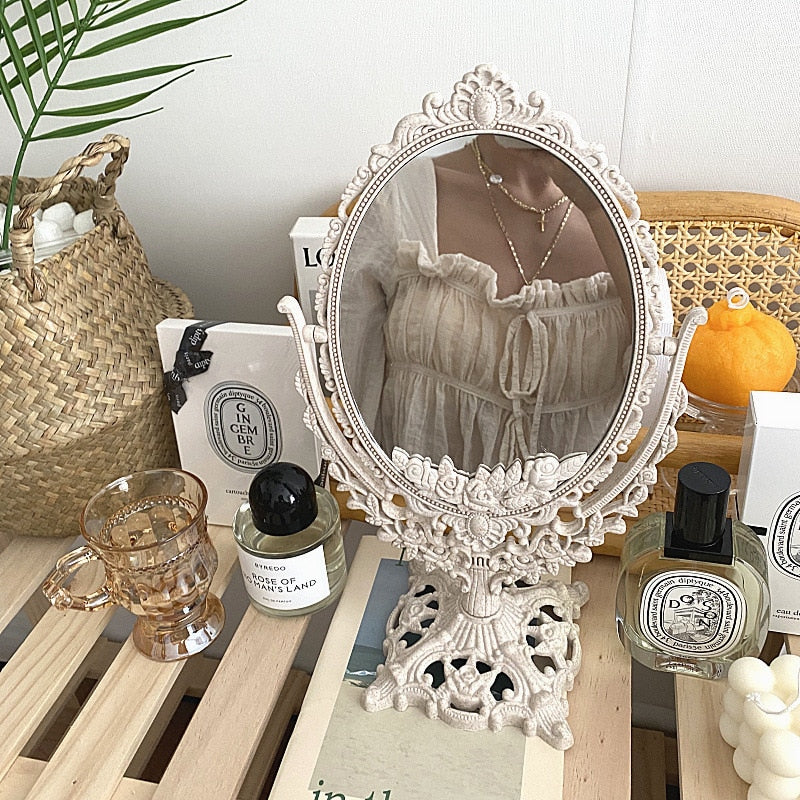 Nordisk Vintage Dekorativ Makeup Spejl |