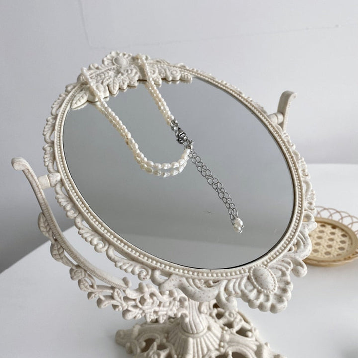 Nordisk Vintage Dekorativ Makeup Spejl |