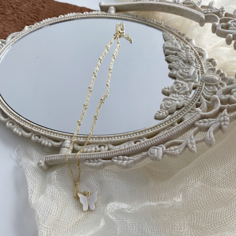 Nordisk Vintage Dekorativ Makeup Spejl |