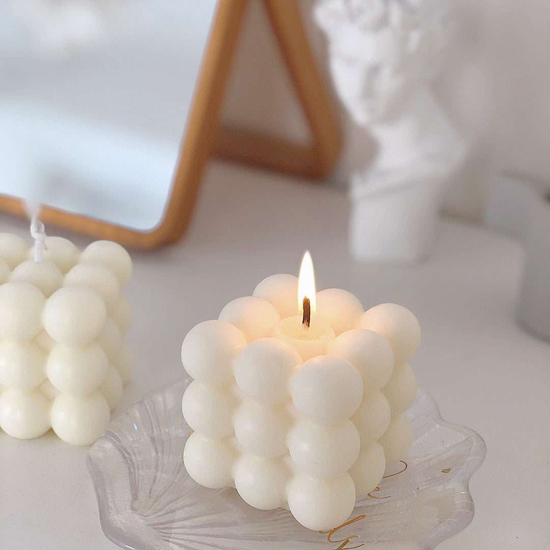 Cube Soy Wax Hvidt Lys