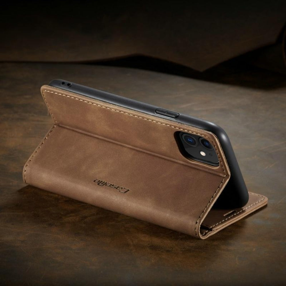Magnetisk Flip Wallet Cover til iPhone