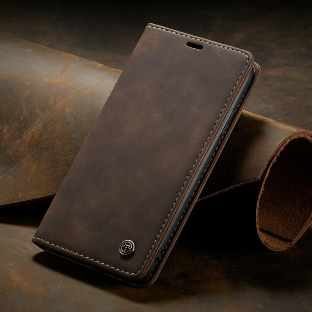 Magnetisk Flip Wallet Cover til iPhone