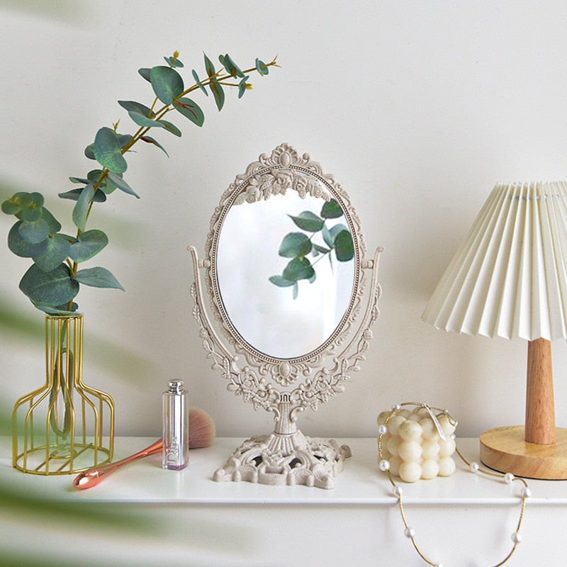 Nordisk Vintage Dekorativ Makeup Spejl |