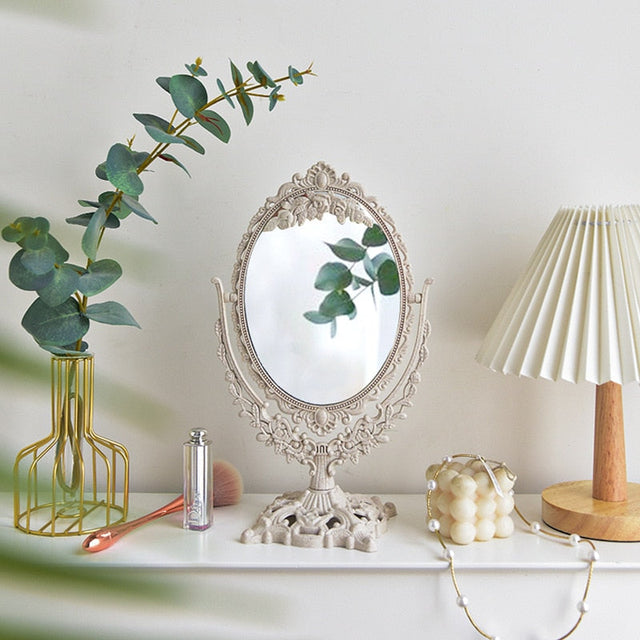 Nordisk Vintage Dekorativ Makeup Spejl |