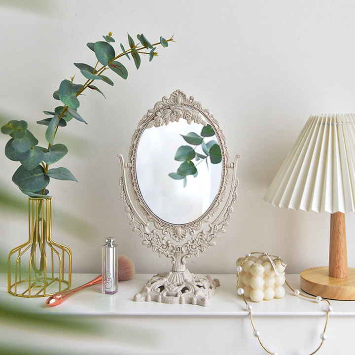 Nordisk Vintage Dekorativ Makeup Spejl |
