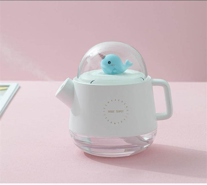 Teapot USB farverig luftfugter natlys