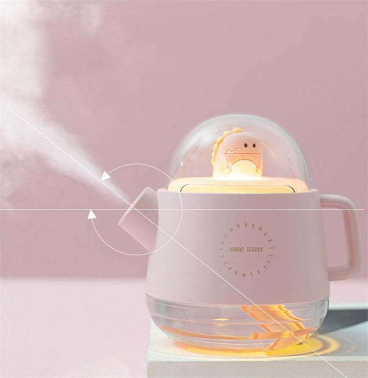 Teapot USB farverig luftfugter natlys