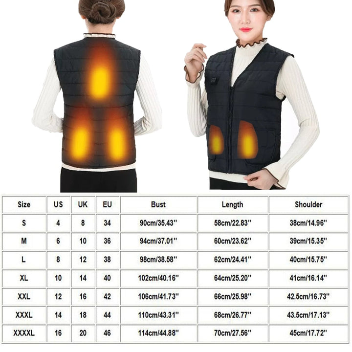Elektrisk opvarmet bomuldsvest