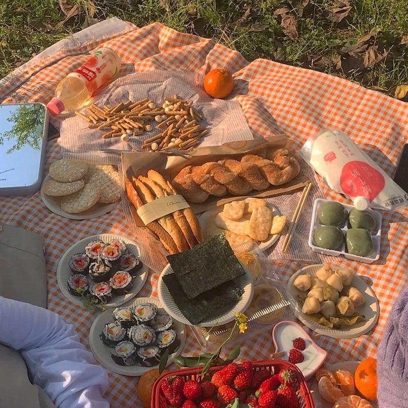 Clementine Gingham Picnic Tæppe