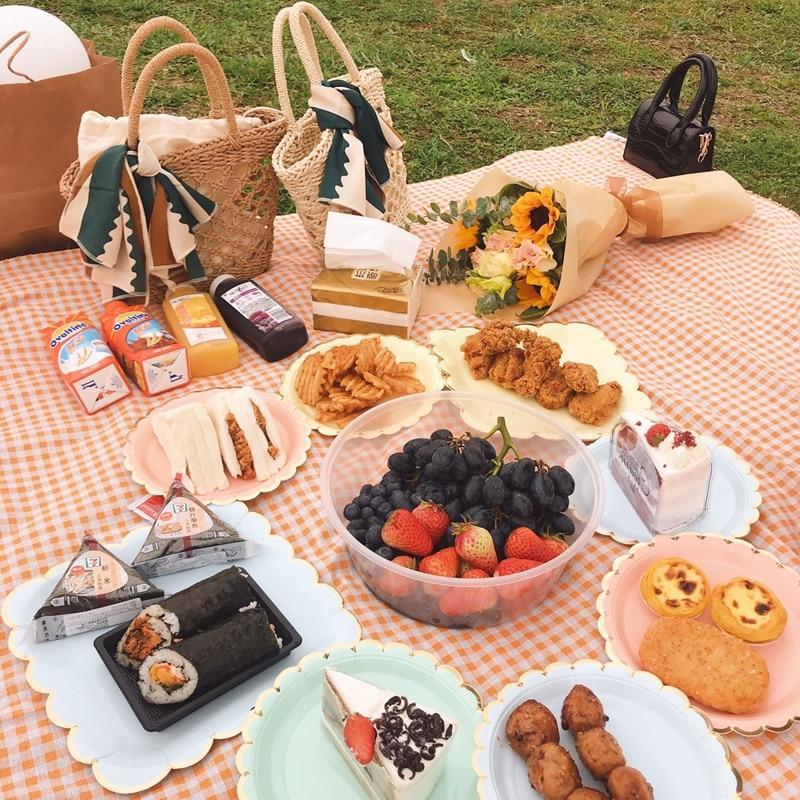 Clementine Gingham Picnic Tæppe
