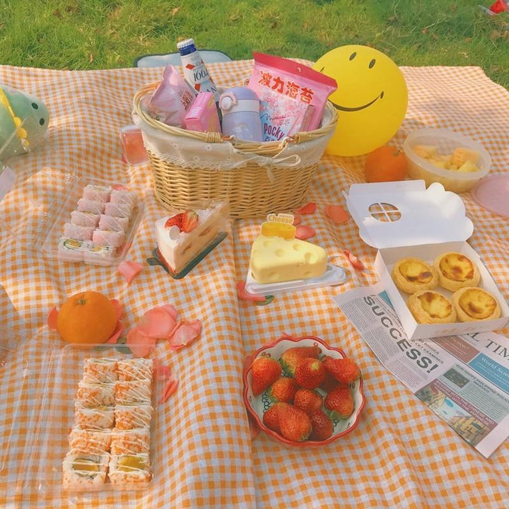 Clementine Gingham Picnic Tæppe