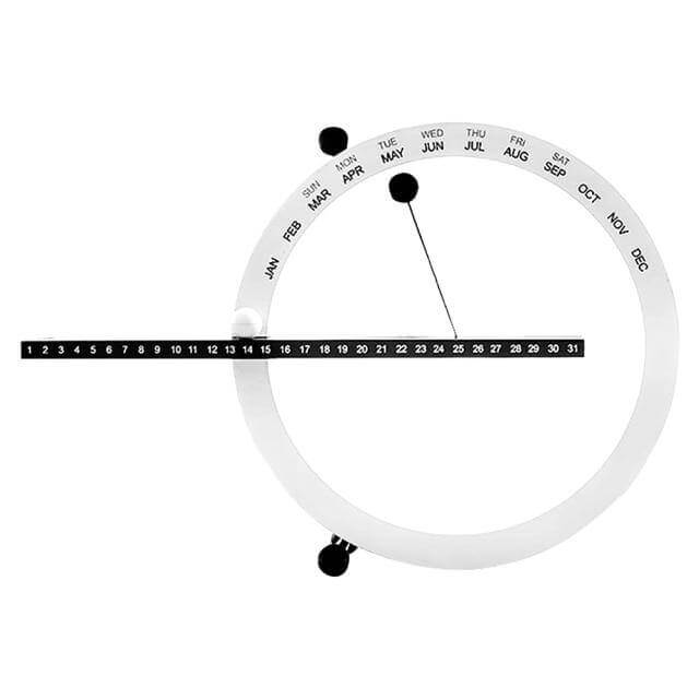 Flip Magnetisk Manuel Daglig Skrivebordskalender