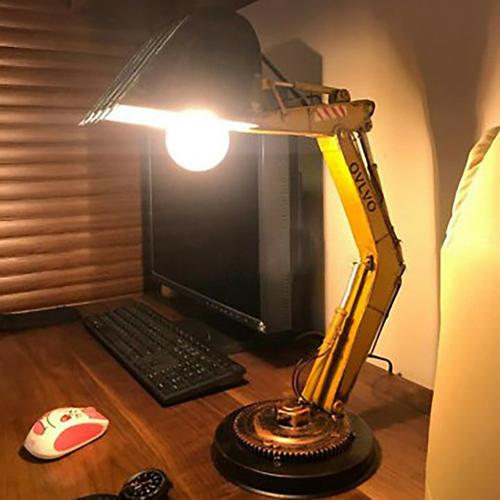 Unik Gravemaskine Bordlampe