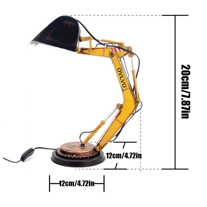 Unik Gravemaskine Bordlampe