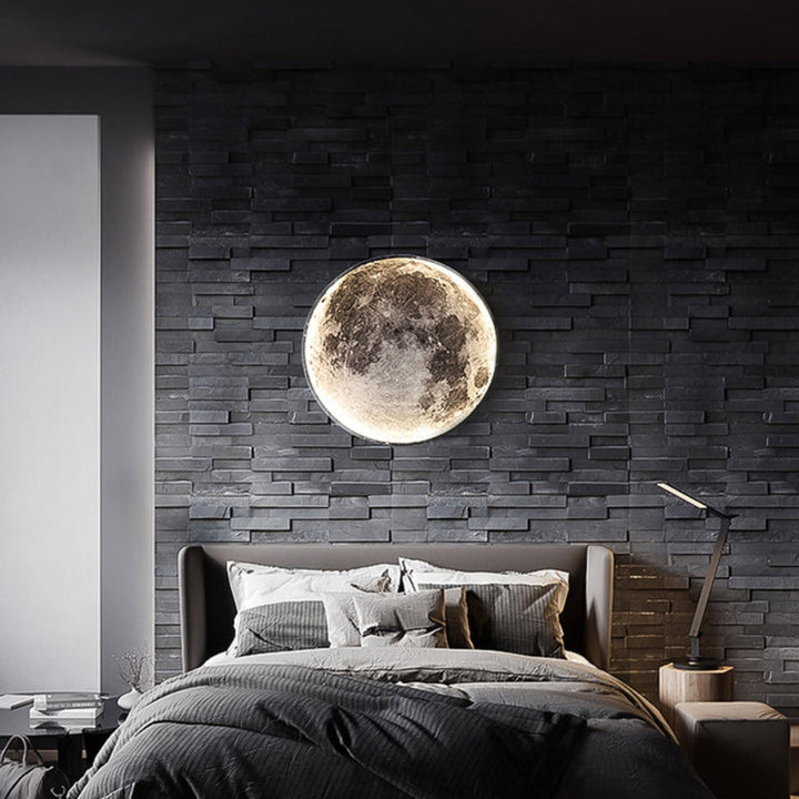 3D LED Måne eller Jord Loft- eller Væglampe (3 Stilarter) 24CM-80CM