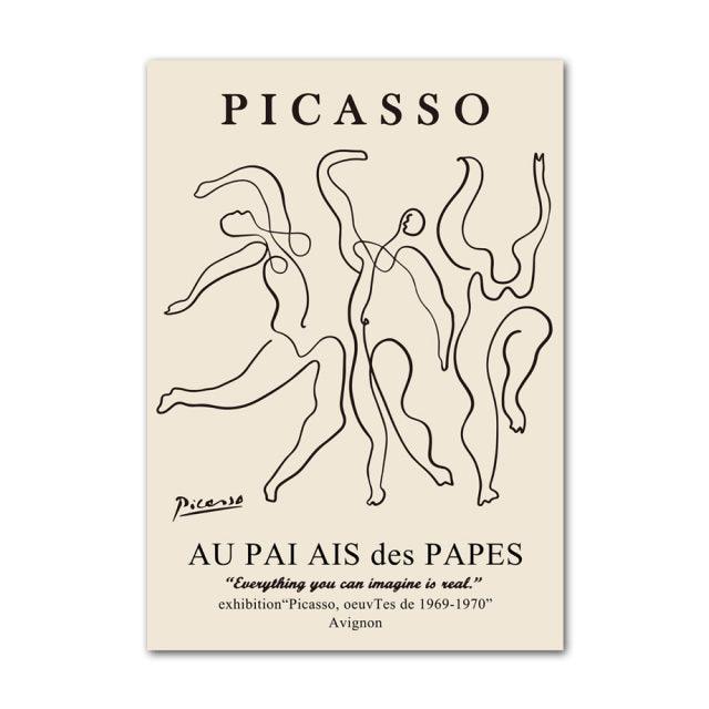 Henri Matisse Picasso Abstrakt Lærred
