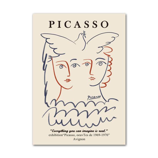 Henri Matisse Picasso Abstrakt Lærred
