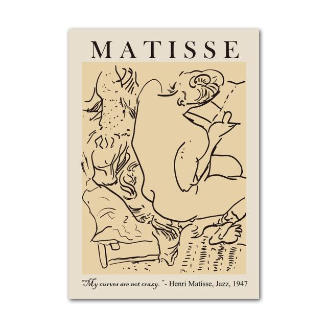 Henri Matisse Picasso Abstrakt Lærred