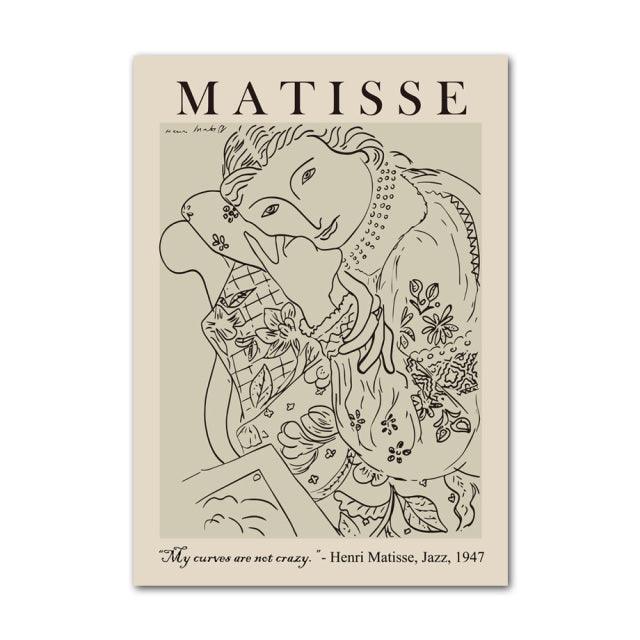 Henri Matisse Picasso Abstrakt Lærred