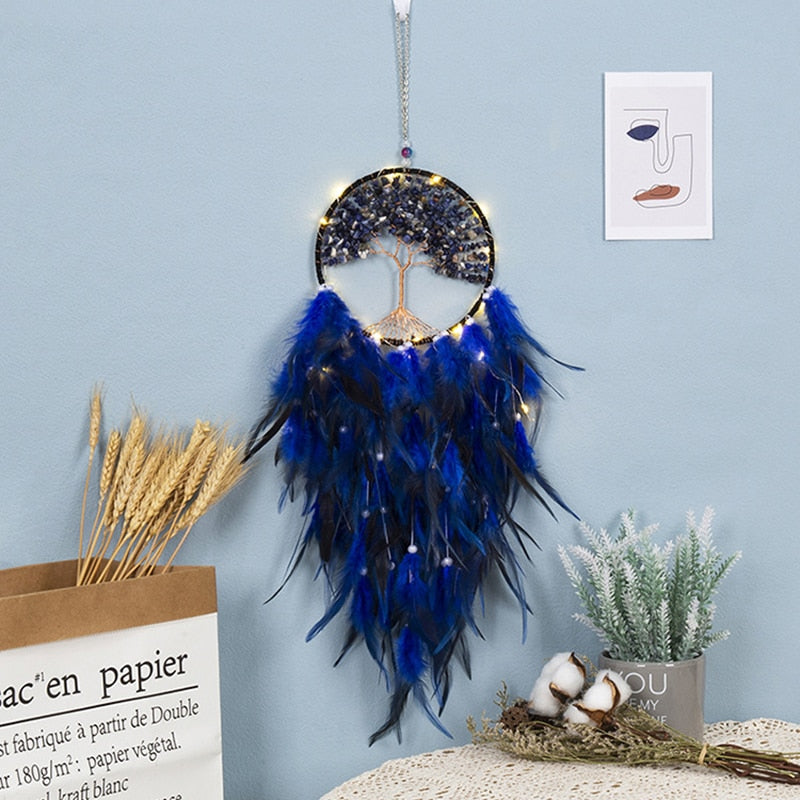 Lapis Lazuli Livets Træ Drømmefanger