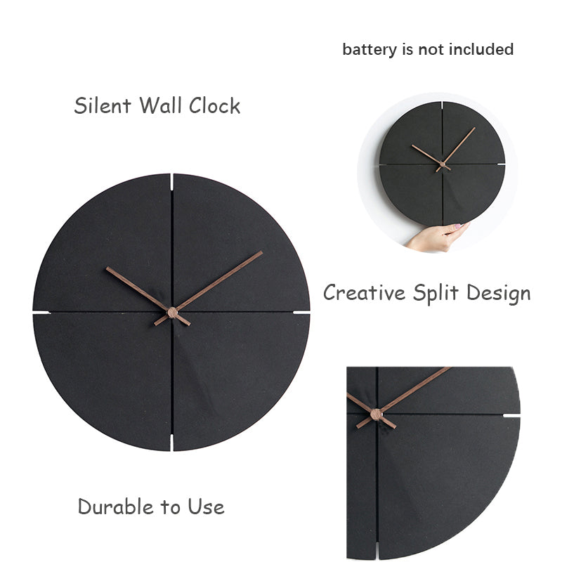 Elegant nordisk minimalistisk vægurs
