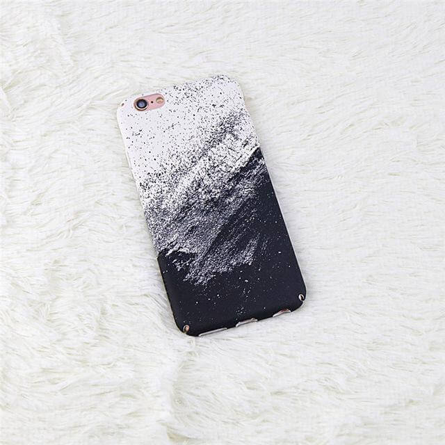 Klassiske Sorte Hvide Graffiti Iphone Covers