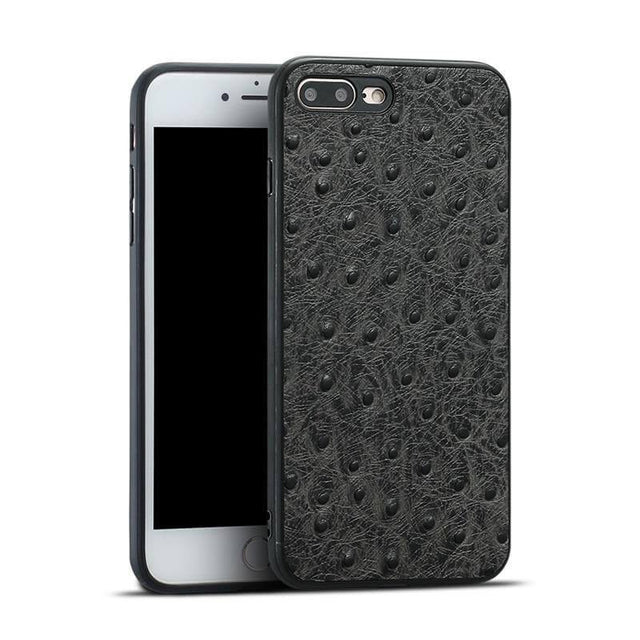 Ægte Læder Struds Skind Tekstur Iphone Covers