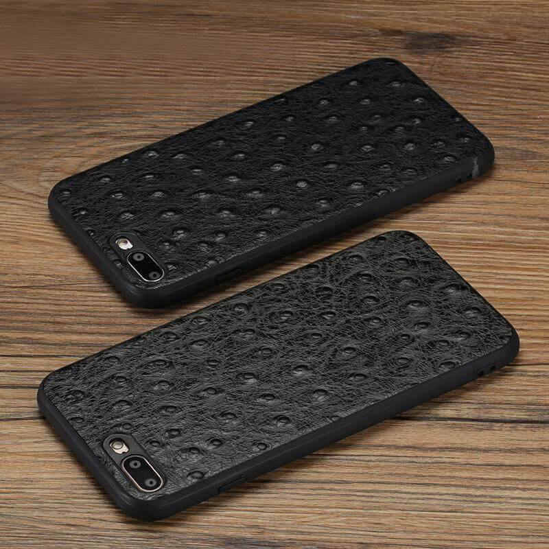Ægte Læder Struds Skind Tekstur Iphone Covers