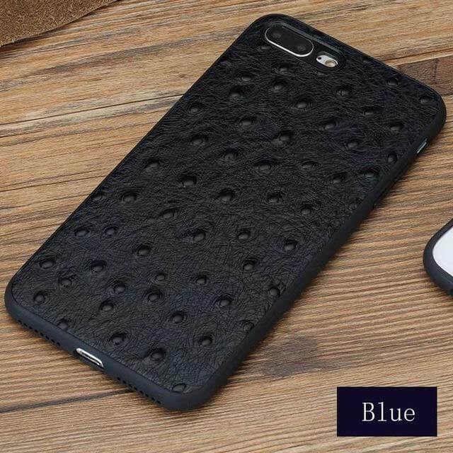 Ægte Læder Struds Skind Tekstur Iphone Covers