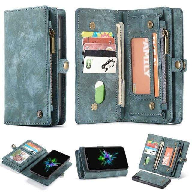 Aftageligt Ægte Læder Magnetisk Flip Cover Telefon Etui