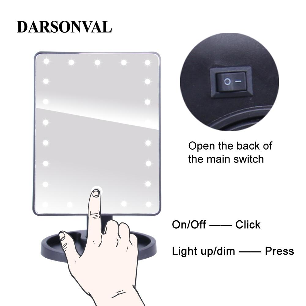 LED Lyskramme Makeup Spejl |