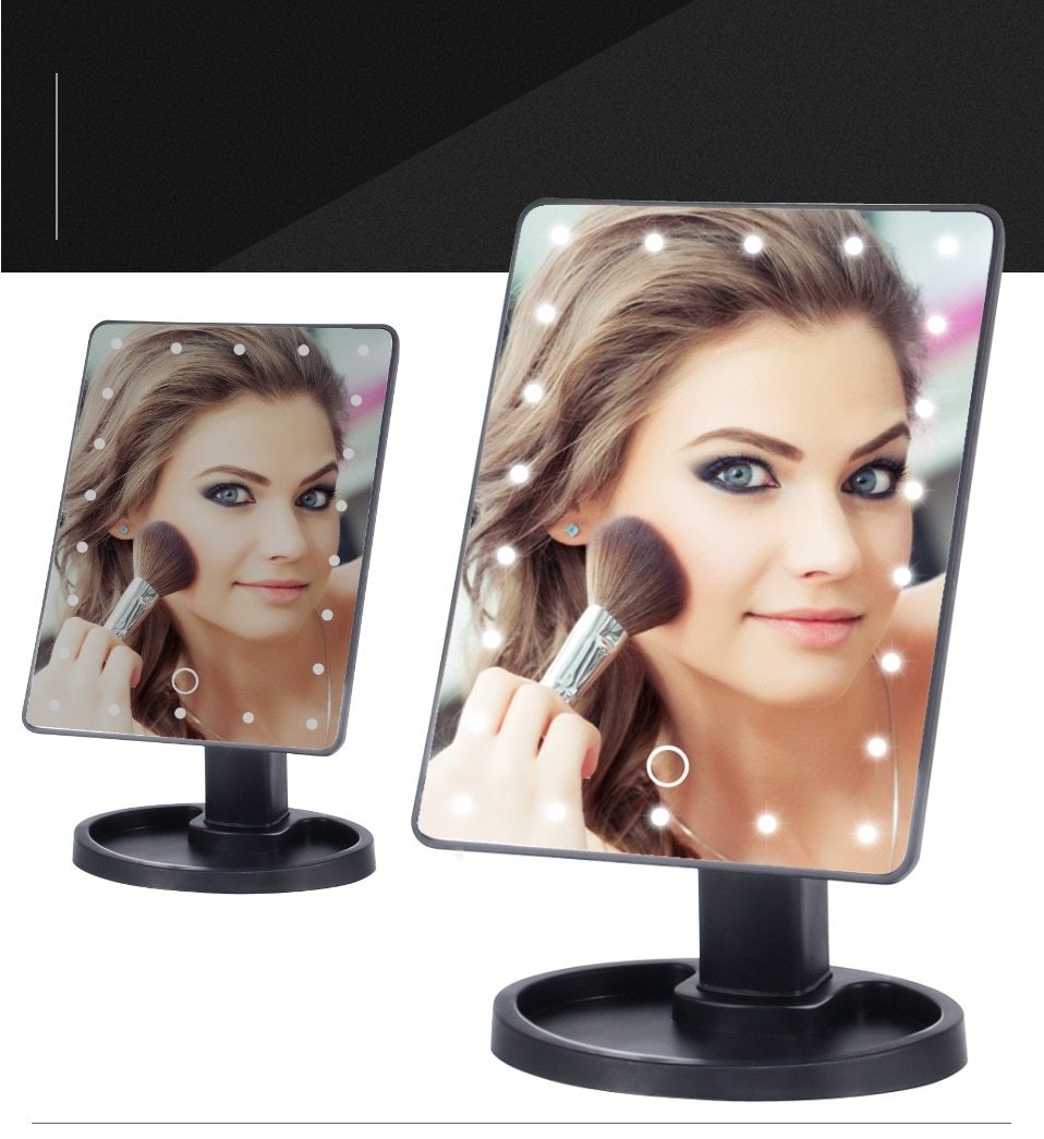 LED Lyskramme Makeup Spejl |