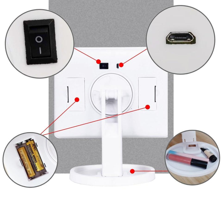 LED Lyskramme Makeup Spejl |