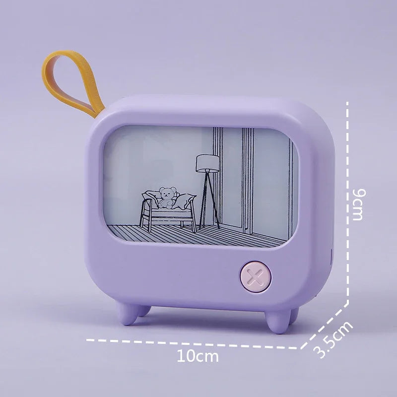 Mini TV Maleri LED Nattelys