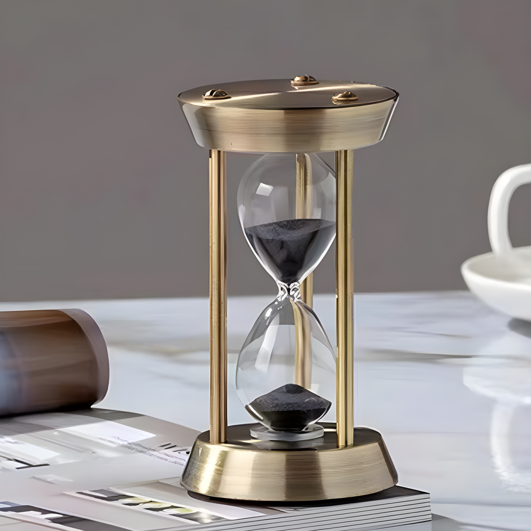 Retro Metal Timeglas