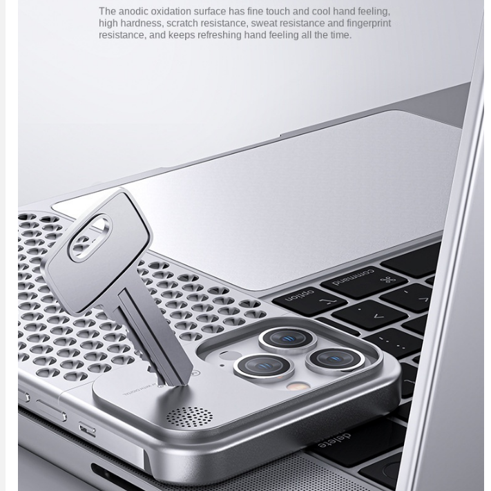 Metal Vent Premium Aluminiumlegering iPhone Cover