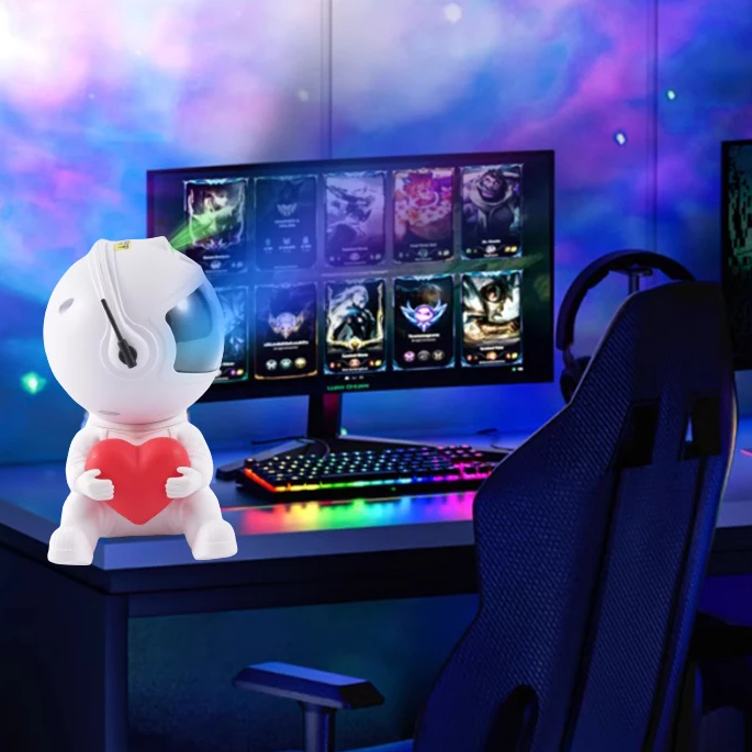 Kærlighed Astronaut Galaxy Nattelys Projektor |