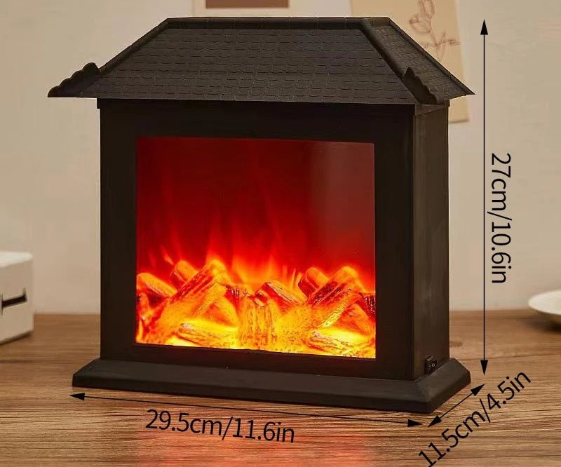 Retro Pejse Lanterne – Flakkende Flamme Natlys til Julecharme, USB/Batteridrevet Feriedekoration