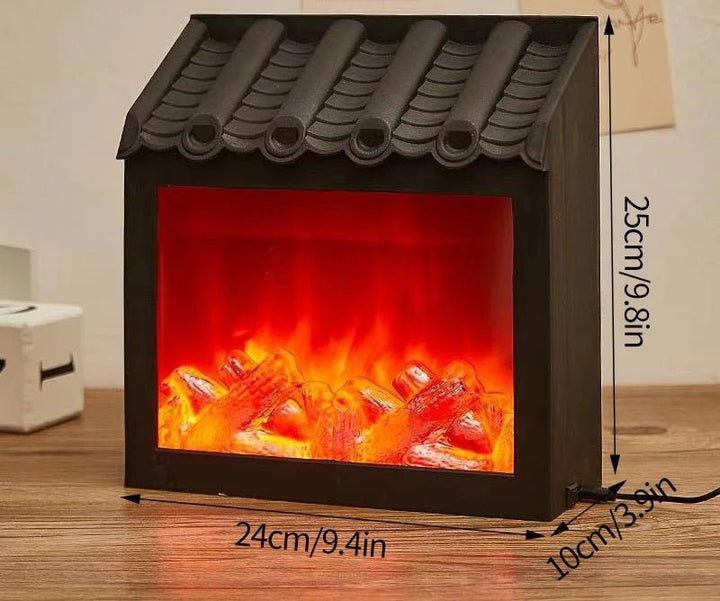 Retro Pejse Lanterne – Flakkende Flamme Natlys til Julecharme, USB/Batteridrevet Feriedekoration